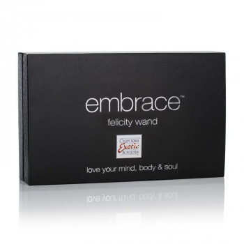 Розовый вибромассажер Embrace Felicity Wand - 21 см.