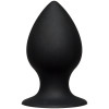 Малая чёрная анальная пробка Kink Ace Silicone Plug 3