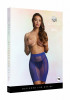 Юбка в сеточку с высокой талией High-waist Fishnet Skirt, синий