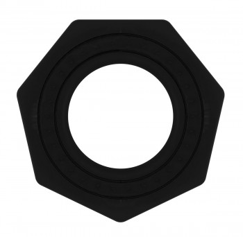Чёрное эрекционное кольцо No.43 Cockring