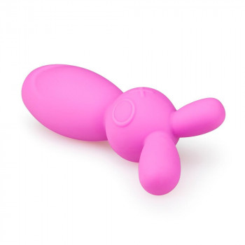 Розовый мини-вибратор Mini Bunny Vibe - 8 см.