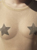 Черные пэстисы-звезды Flash Star Pasties