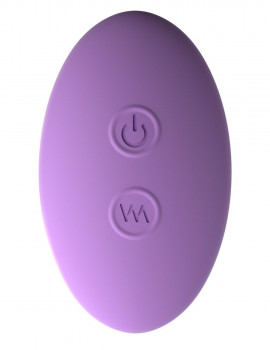 Фиолетовый компактный вибростимулятор Remote Silicone Please-Her