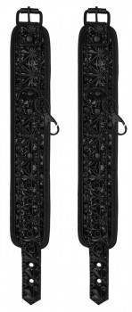 Черные поножи с распоркой Luxury Spreader Bar