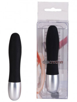 Чёрный мини-вибратор Discretion Probe - 11 см.