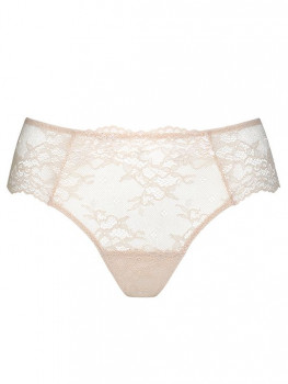 Ажурные трусики-бразилиана Microlace, молочный
