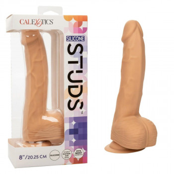 Телесный фаллоимитатор Silicone Studs 8