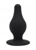 Черный анальный стимулятор Dual Density Pleasure Plug XS - 6,4 см.