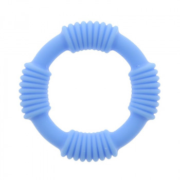 Голубое эрекционное кольцо Play Candi Cotton Pop Blue