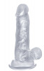 Прозрачный фаллоимитатор Realistic Cock 6