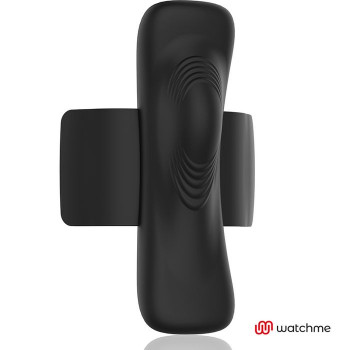 Черная вибровкладка в трусики с пультом-часами Anne s Desire Vibro Panty Wireless Watchme