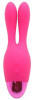 Розовый вибратор Indulgence Rechargeable Dream Bunny - 15 см.