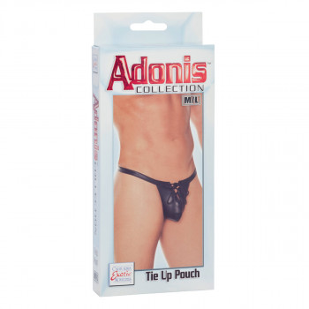 Мужские трусы-стринги Adonis Tie Up Pouch со шнуровкой, черный