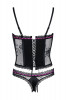 Корсет без бретелей Melidia с контрастной лентой, белый