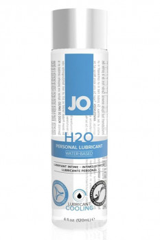Охлаждающий лубрикант на водной основе JO Personal Lubricant H2O Cooling - 120 мл.