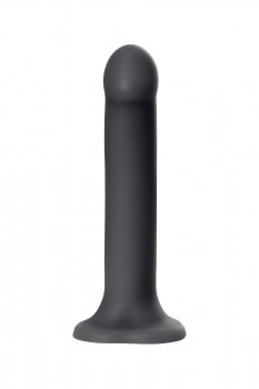 Черный фаллос на присоске Silicone Bendable Dildo XL - 20 см.