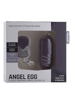 Фиолетовое виброяйцо Angel Egg с пультом ДУ