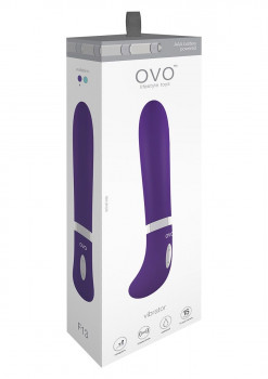 Фиолетовый вибратор Ovo F13
