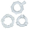 3 прозрачных эрекционных колечка Magic C-Rings
