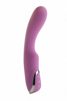 Розовый перезаряжаемый вибратор Rechargeable G-Lover - 21 см.