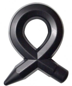 Чёрное силиконовое эрекционное кольцо Rings Liquid Silicone