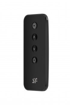 Черное виброяйцо Ribbed Petal с пультом ДУ