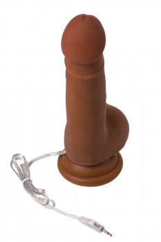 Вибратор-реалистик мулат Toyfa RealStick Elite Mulatto - 19 см.
