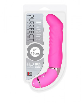 Розовый вибростимулятор точки G Purrfect Silicone 6Inch 10Functions - 15 см.