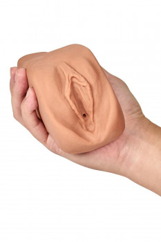 Маструбатор-вагина с вибрацией Soft & Wet Renata Realistic Tan Masturbator