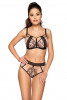 Angelina Chat №01 U push-up бюст (чёрно-бежевый, 60F) Bad Sizes!!!, черный с бежевым