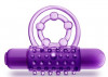 Фиолетовое эрекционное виброкольцо The Player Vibrating Double Strap Cock Ring