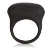 Чёрное эрекционное кольцо с вибрацией Silicone Lover's Arouser